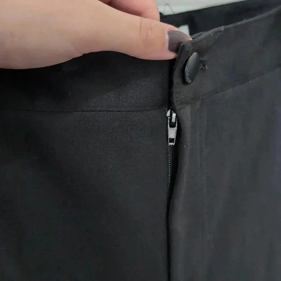 Calvin Klein Women's Stretch Mid Rise Straight Leg Pants - Picture 6 of 11